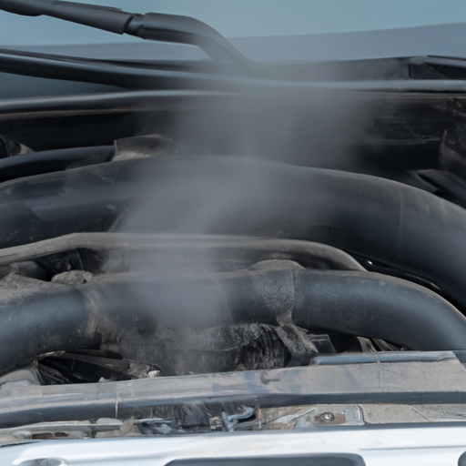מנוע של מכונית עם עשן גלוי המעיד על התחממות יתר