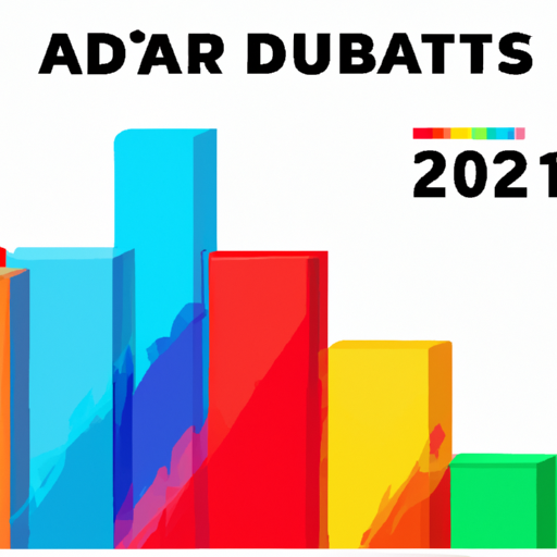 1. גרף עמודות צבעוני המייצג את נתוני המכירות הכוללים של 2023 בדובאי