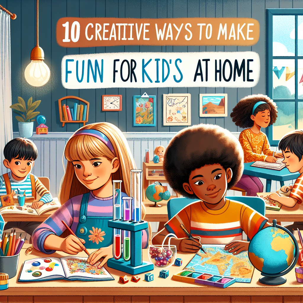 10 דרכים כיפיות ללמד ילדים בבית