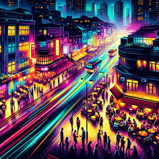 אורות הניאון וצלצלי המוזיקה: תרבות הלילה בעיר הגדולה