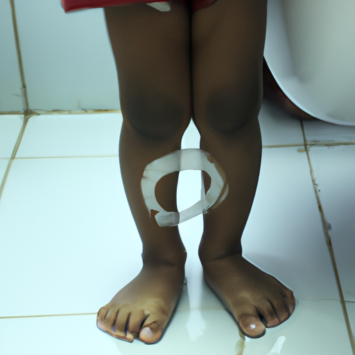 1. תמונה של ילד המראה סימנים של מוכנות לאימון שירותים כמו גילוי עניין בחדר האמבטיה