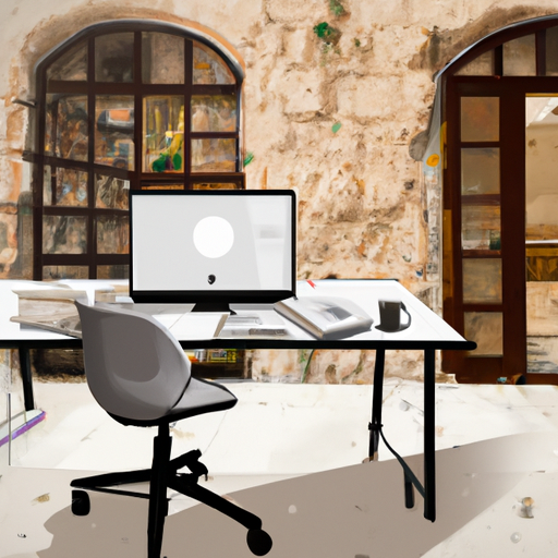 1. תמונה המציגה מערך משרדים מסורתי בירושלים לצד משרד משופץ מודרני.