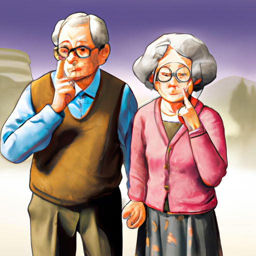 תמונה של זוג קשישים מודאגים המשקפים את ההשלכות של תכנון פנסיוני לקוי.