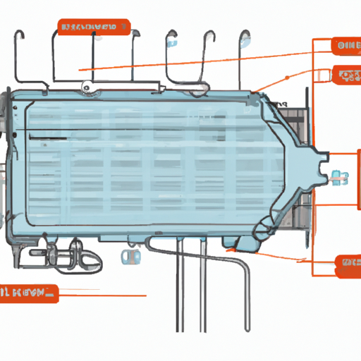 סכימה של מערכת קירור לרכב, המדגימה כיצד היא מווסתת את טמפרטורת המנוע.