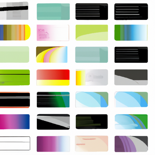 איור של כרטיסי ביקור דיגיטליים שונים המציגים מגוון בעיצוב.