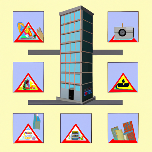איור המציג את הסימנים החזותיים לכך שבניין עלול להיות מסוכן.